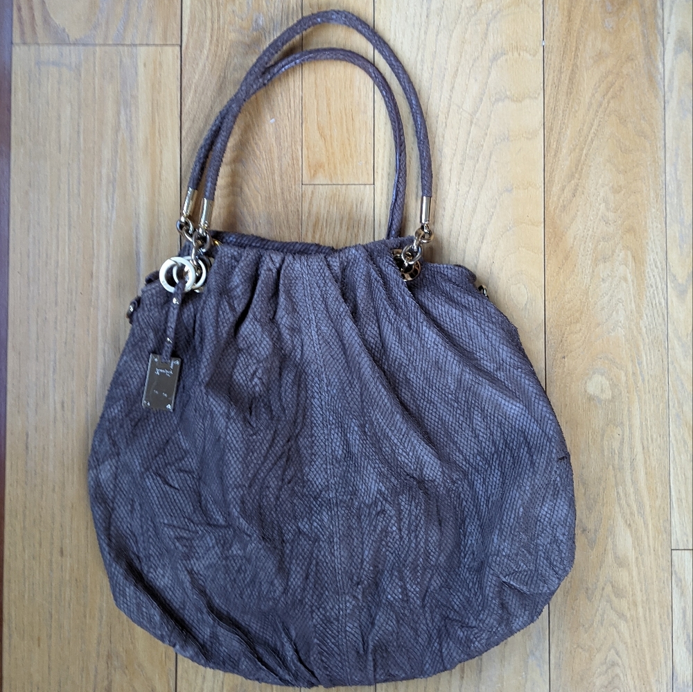 JENRIGO Italian snakeskin leather xl bag